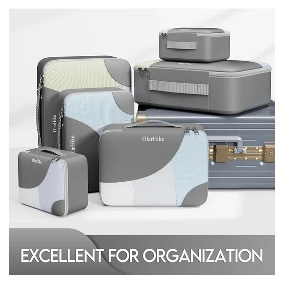 *PACKING CUBES* Set of 11 lightweight, mesh, zippered packing cubes - Picture 3 of 5